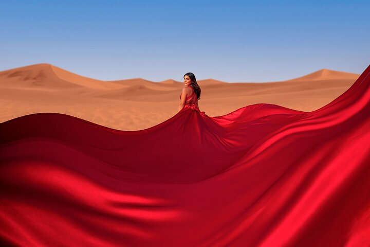 Flying dress photoshoot activity in Dubai in Dubai | Pelago