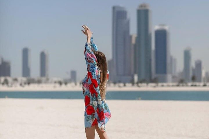 beach dubai dress code FARM Rio Multicolor Royal SEA Euroflax Premium Linen Maxi Dress, Royal SEA Multicolor / XXS main image 0