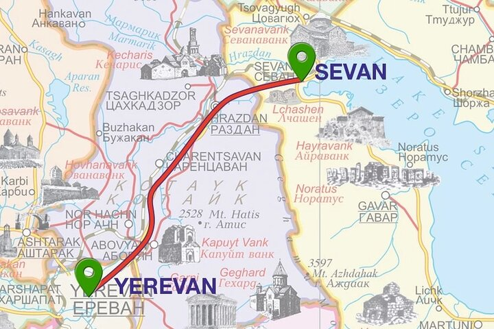 Transfer from Yerevan to Lake Sevan or vice versa - Photo 1 of 9