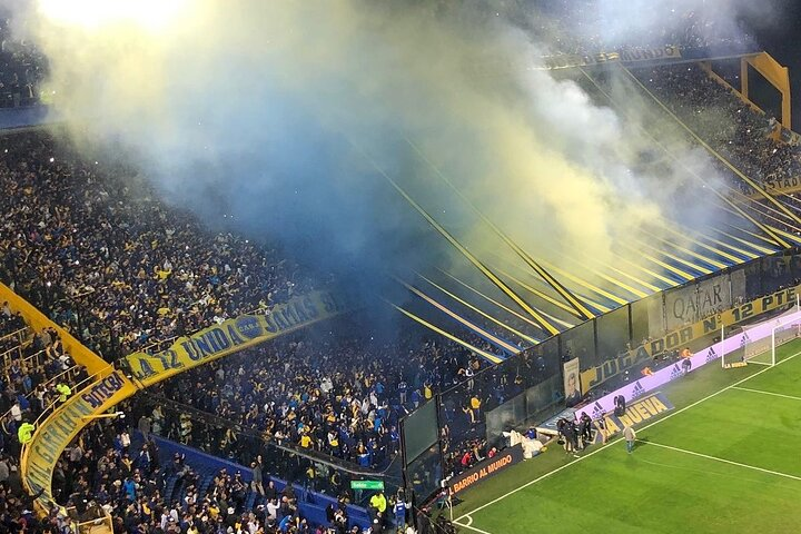 Watching a football game at La Bombonera is a unique experience in the world.