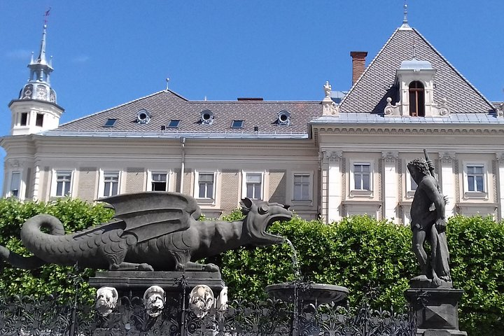 The landmark of Klagenfurt am Wörthersee: the Lindwurm