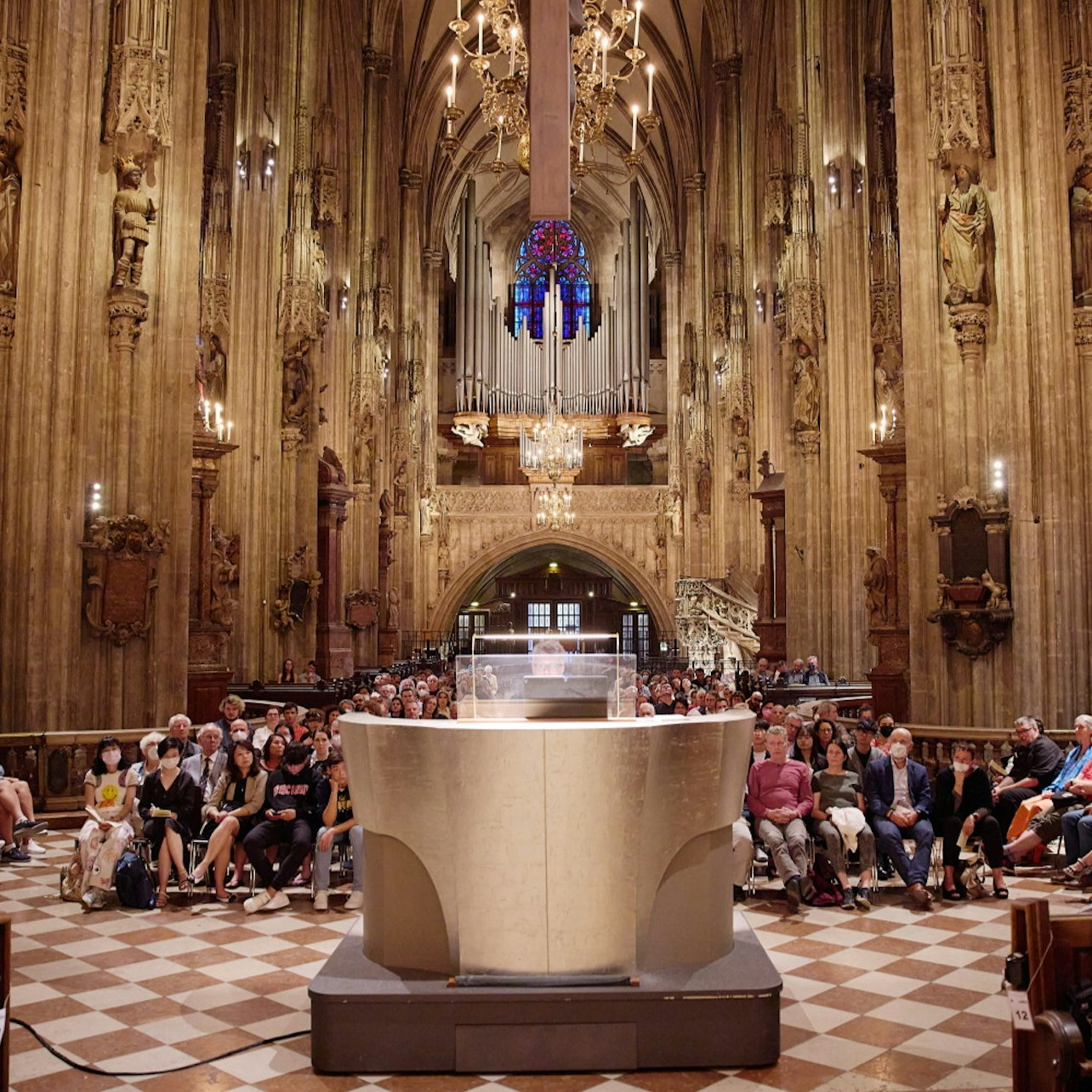 Immerse yourself in the stunning architecture of St. Stephen's Cathedral where the grand organ fills the space with resonant melodies creating a unique experience for every visitor.