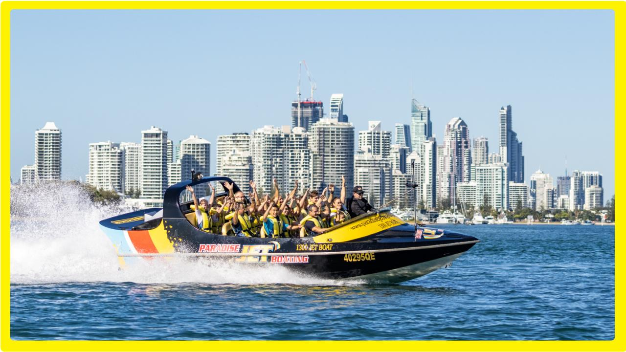 30 minute Gold Coast Jet Blast Jetboat Ride with Free Transfers - Photo 1 of 7