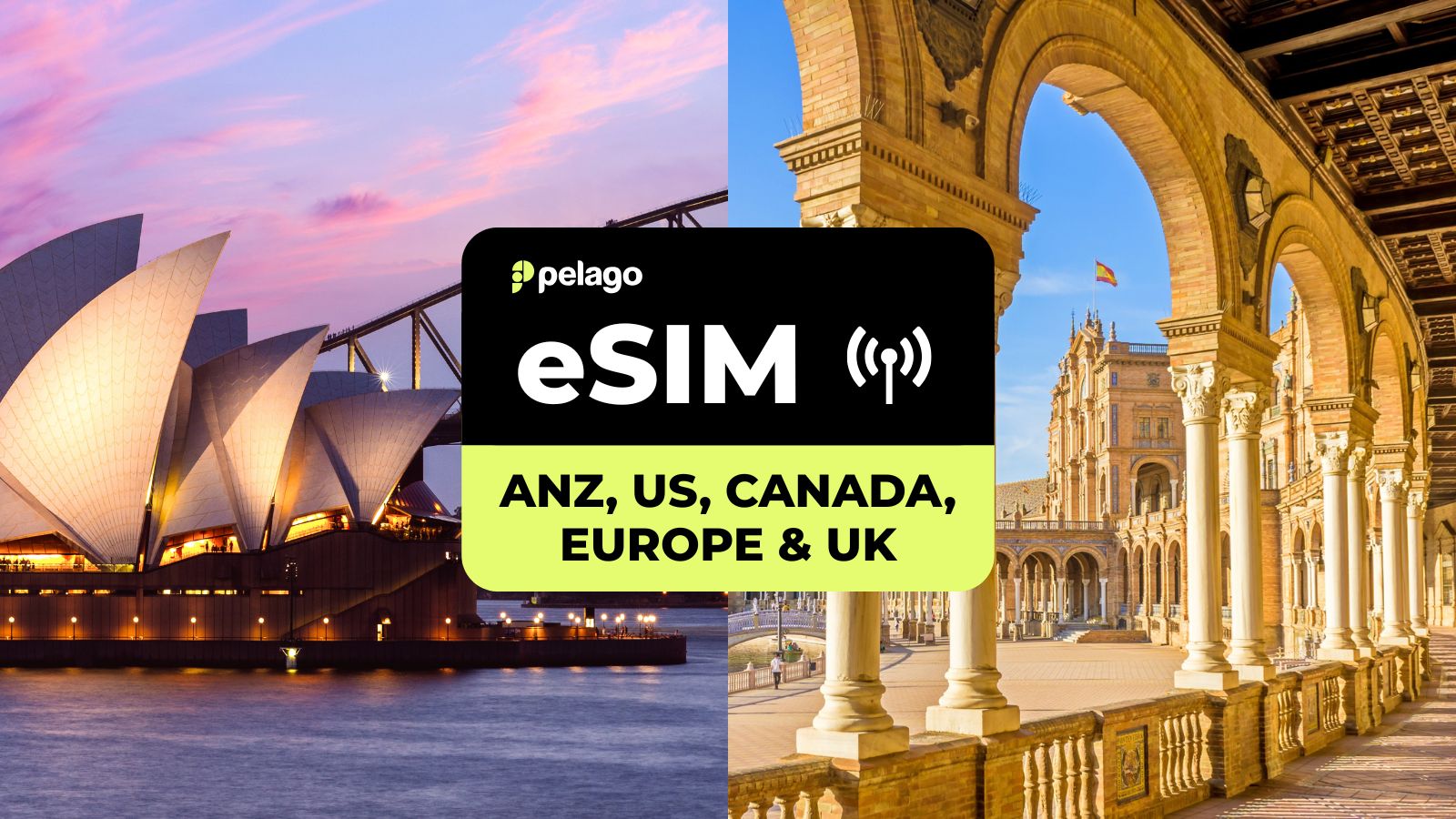 ANZ, US, Canada, Europe & UK eSIM by Pelago - Photo 1 of 4
