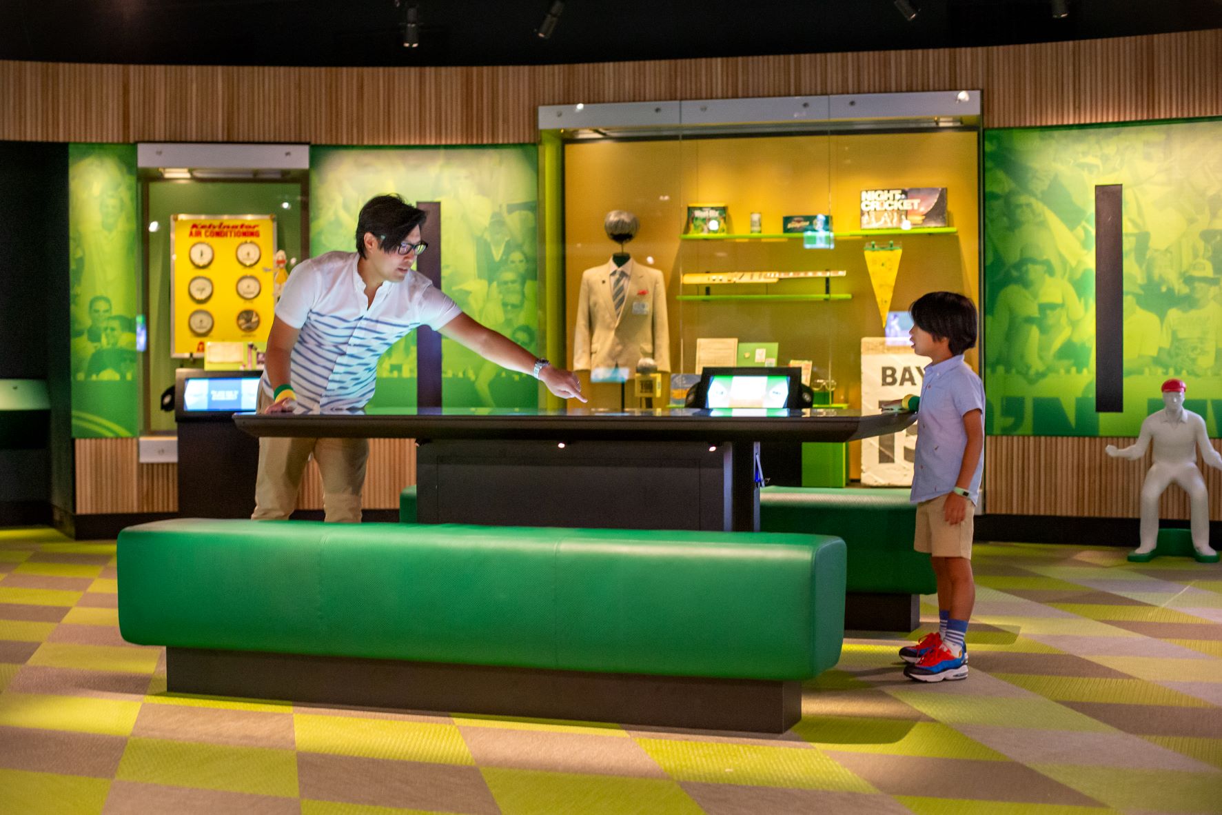 Explore interactive exhibits and engage with iconic sports history at the Australian Sports Museum where visitors young and old connect through play and learning in an immersive setting.