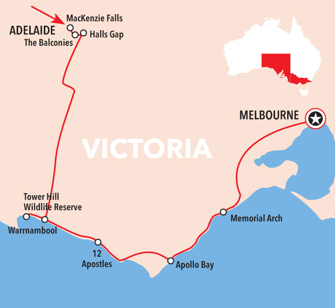 Autopia Tours: 3 Day Adelaide to Melbourne Original Tour - Private Double/Twin Ensuite - Photo 1 of 15