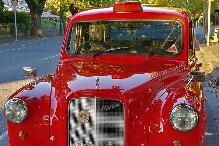 Experience the charm of the Barossa Valley in a unique Red London Cab blending comfort with exploration. Discover local wines scenic views and rich history—all tailored to your adventure.
