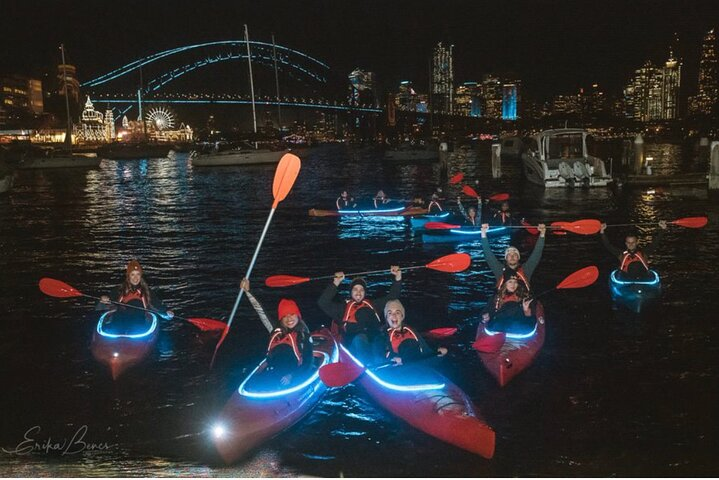 Experience Sydney's iconic landmarks from the water at night paddling past the Opera House and Harbour Bridge while illuminating the beauty of the city in a unique adventure.