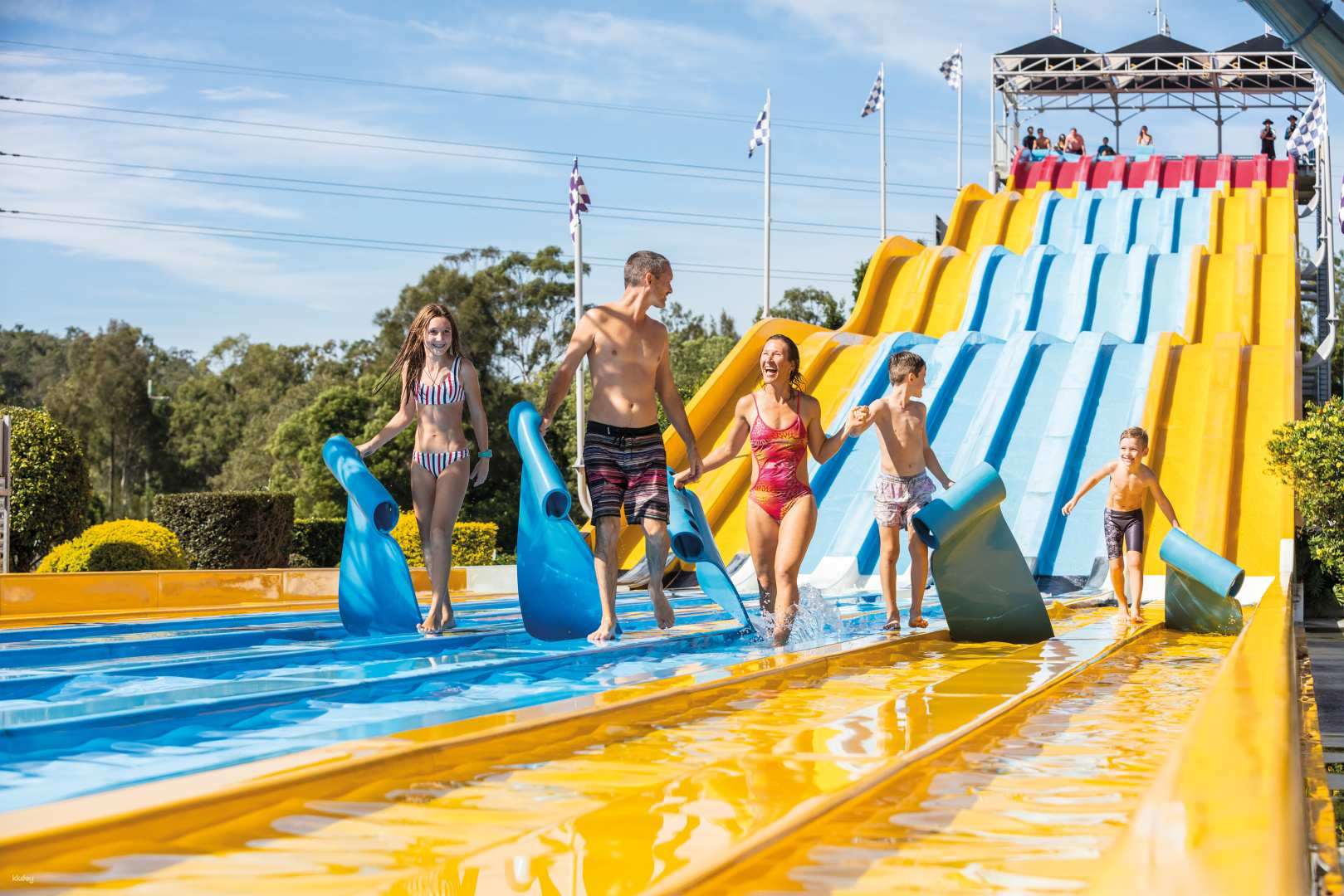 Splash into excitement at Wet 'N' Wild Water World with diverse attractions for all ages from gentle pools to exhilarating slides making perfect family memories in the Gold Coast sun.