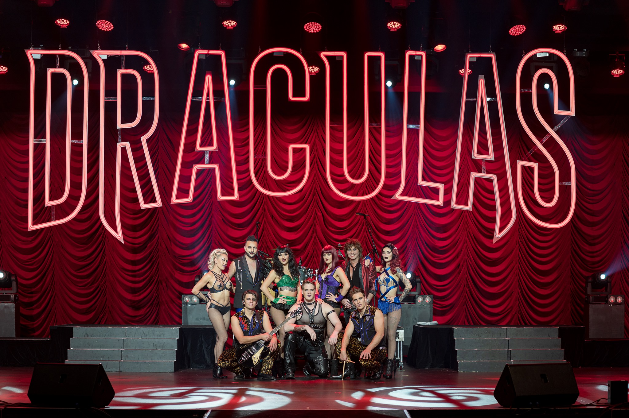 Experience a night of laughter and surprises at Dracula's Cabaret featuring a cast that brings the spirit of Carnival and the Day of the Dead to life through mesmerizing performances. Enjoy a delightful three-course meal and cocktails!