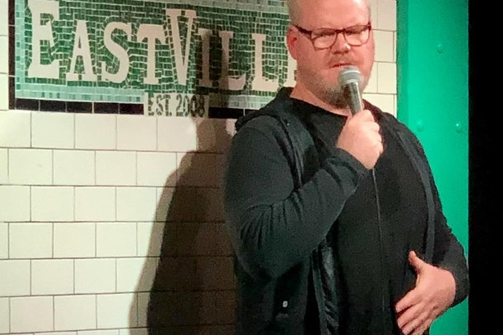Jim Gaffigan performing at Eastville Comedy Club