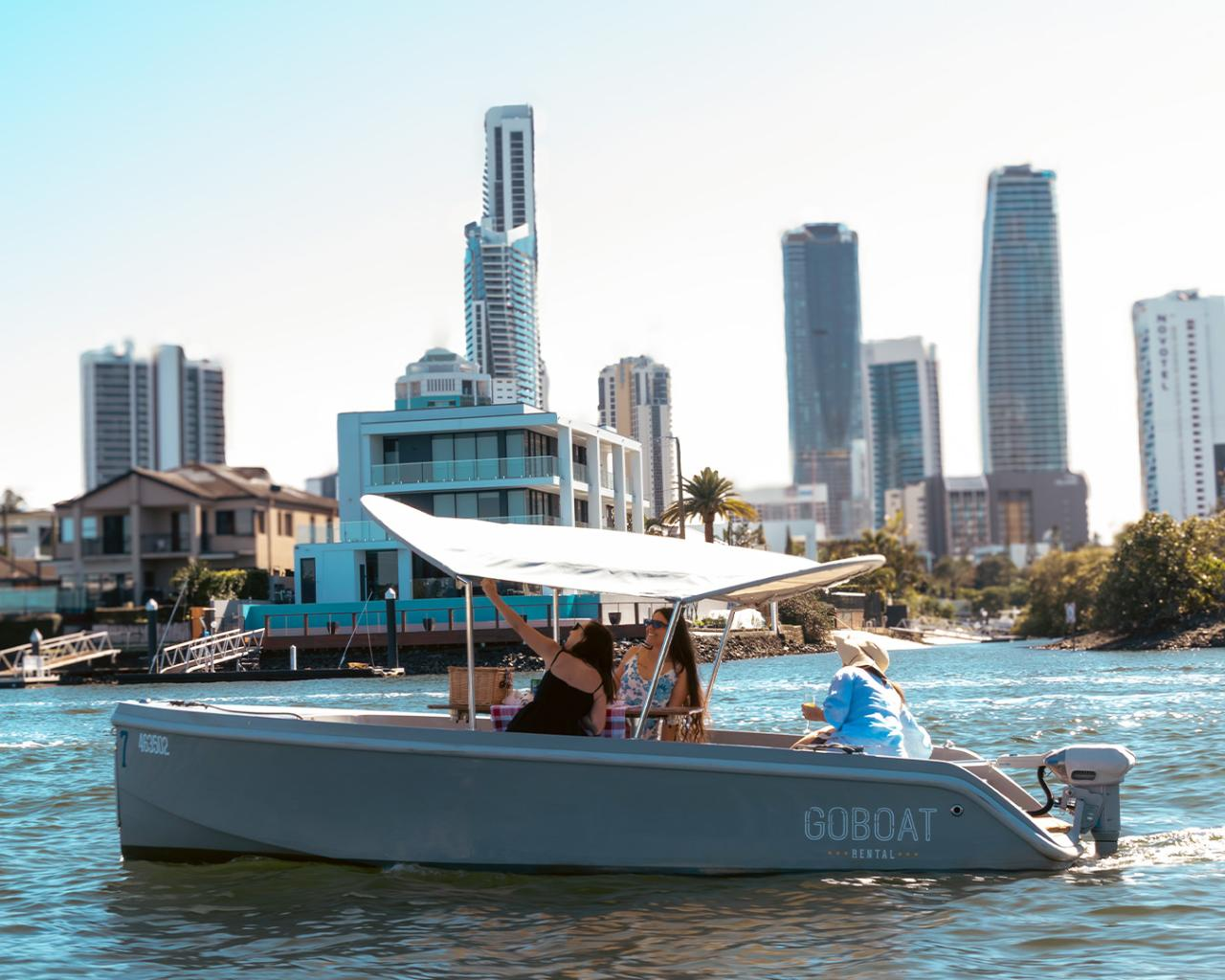 GoBoat Gold Coast - 1 Hour Electric Picnic Boat Hire (up to 8 people) - Photo 1 of 7