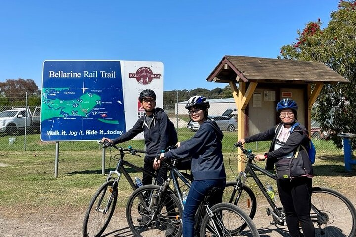 Starting the Bellarine Rail Trail Cycle