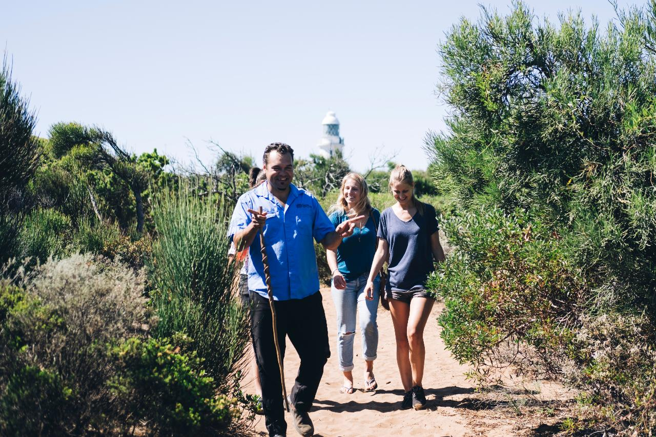 Experience the rich heritage of the Wadandi people as you explore stunning landscapes engage with artefacts and enjoy traditional didgeridoo music amidst the breathtaking backdrop of Cape Naturaliste.