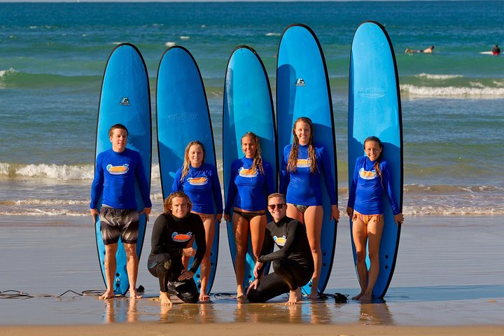 Catch the waves at Broadbeach with experienced instructors soft surfboards and all the gear you need for a fun-filled lesson on the beautiful Gold Coast.