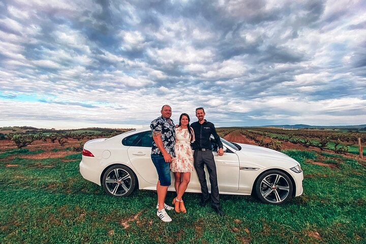 Experience the beauty of Barossa Valley while indulging in premium wine and gourmet food. Relax in the luxury of a Range Rover Sport as you explore stunning vineyards.