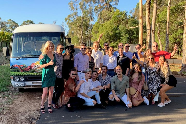 Join a lively group as you embark on a memorable journey through Margaret River's stunning landscapes savoring exquisite wines and engaging conversations that enhance your local experience.