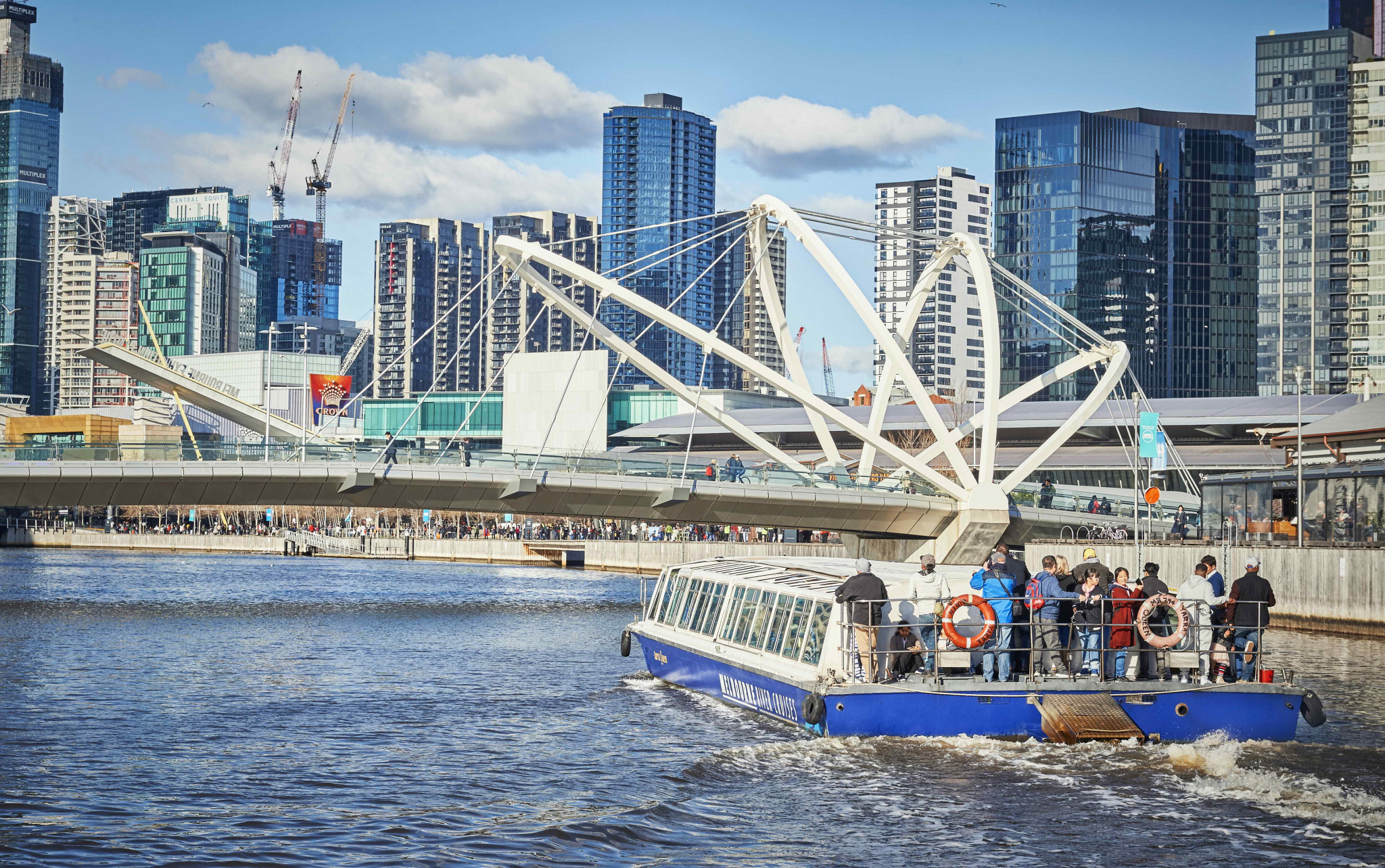 Experience Melbourne's charm aboard a one-hour Yarra River cruise soaking in stunning views of the skyline historic gardens and the scenic riverbanks that tell stories of the city’s past.