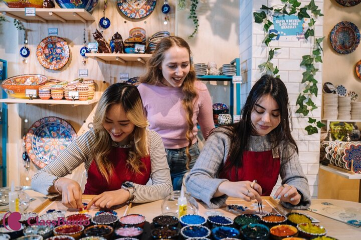 Explore your creativity in a cozy studio as you craft beautiful Turkish mosaic lamps alongside friends immersing yourself in the art of this traditional skill in Brisbane.