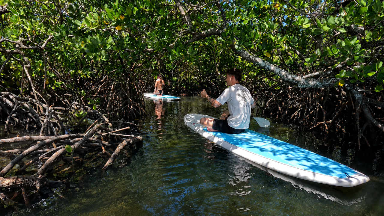 Noosa Stand Up Paddle & Mangrove Tunnel Tour (Self Guided) - Photo 1 of 9