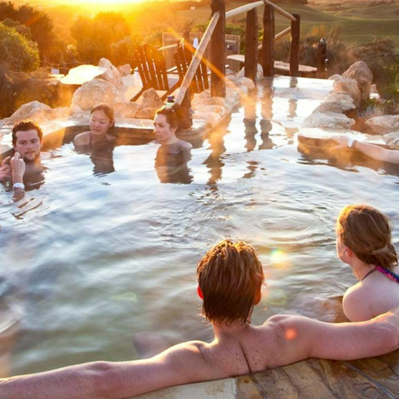 Relax in natural hot springs while soaking in stunning views of the Mornington Peninsula. Experience serene baths and rejuvenating steam making it the perfect escape from city life.