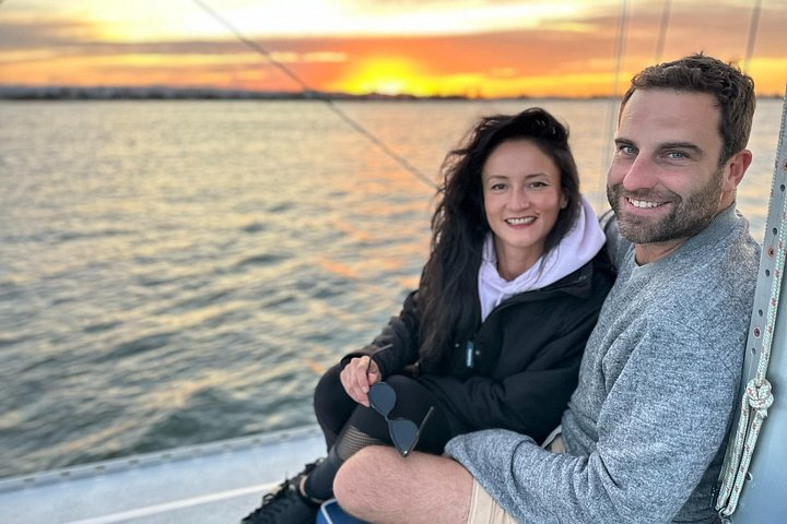 Beautiful sunset seen onboard Sun Sailing Sunset Charter