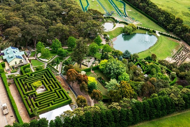 Experience the diverse landscapes of Mornington Peninsula where families can navigate exciting mazes traverse obstacle courses and enjoy the beauty of lush greenery and serene water features.
