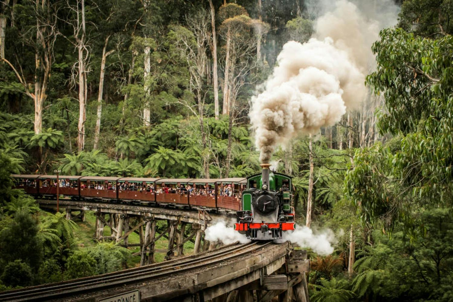 Puffing Billy Steam Train: Belgrave to Gembrook Return Ticket - Photo 1 of 5