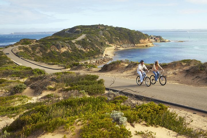 Pedal through stunning coastal trails at Point Nepean National Park soaking in breathtaking views where land meets sea while uncovering a rich tapestry of history and nature.