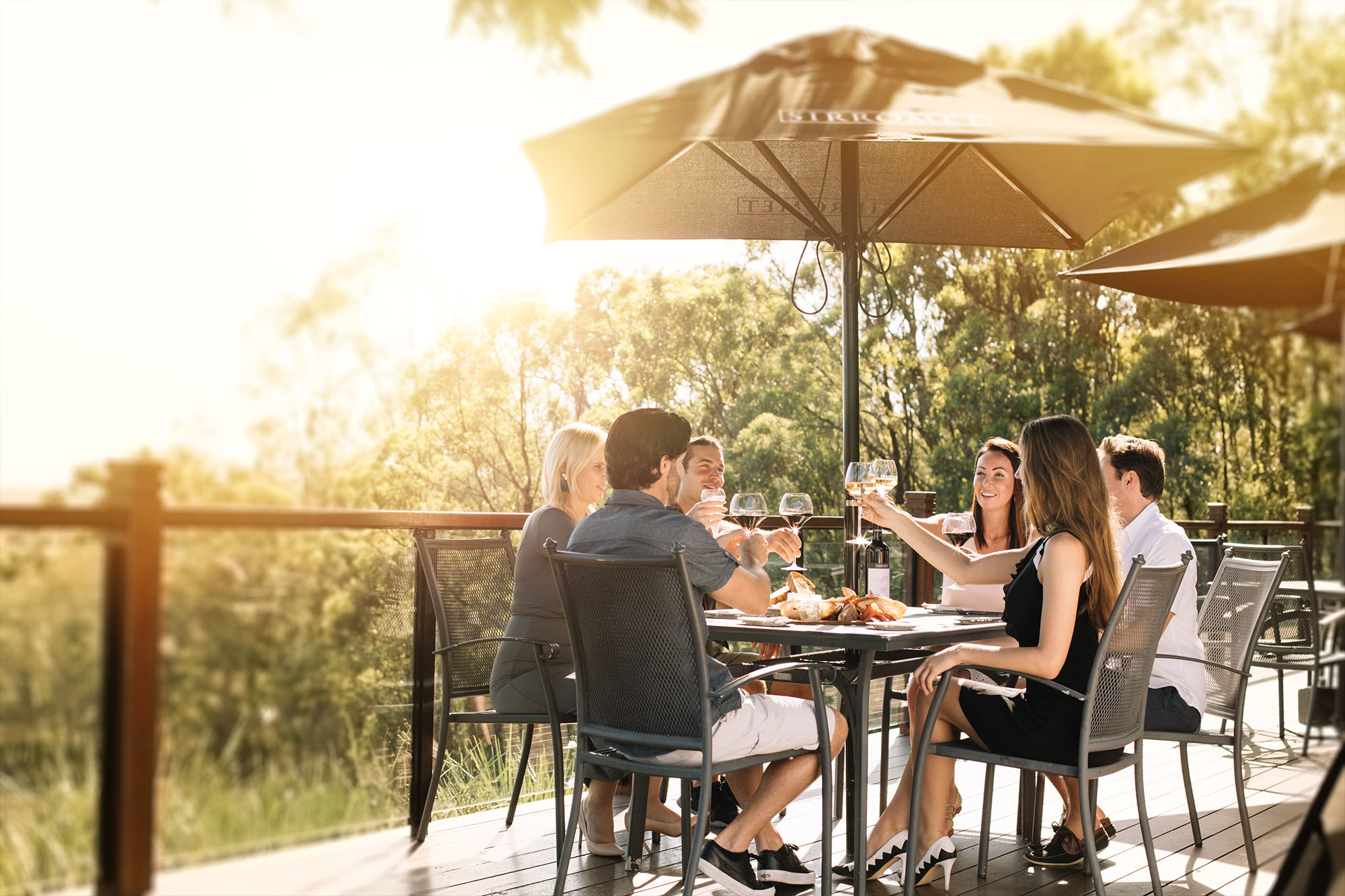 Gather with friends at Sirromet Winery enjoying premium wines and delightful conversations while soaking in the serene views of the lush Mount Cotton vineyards. An unforgettable experience awaits!
