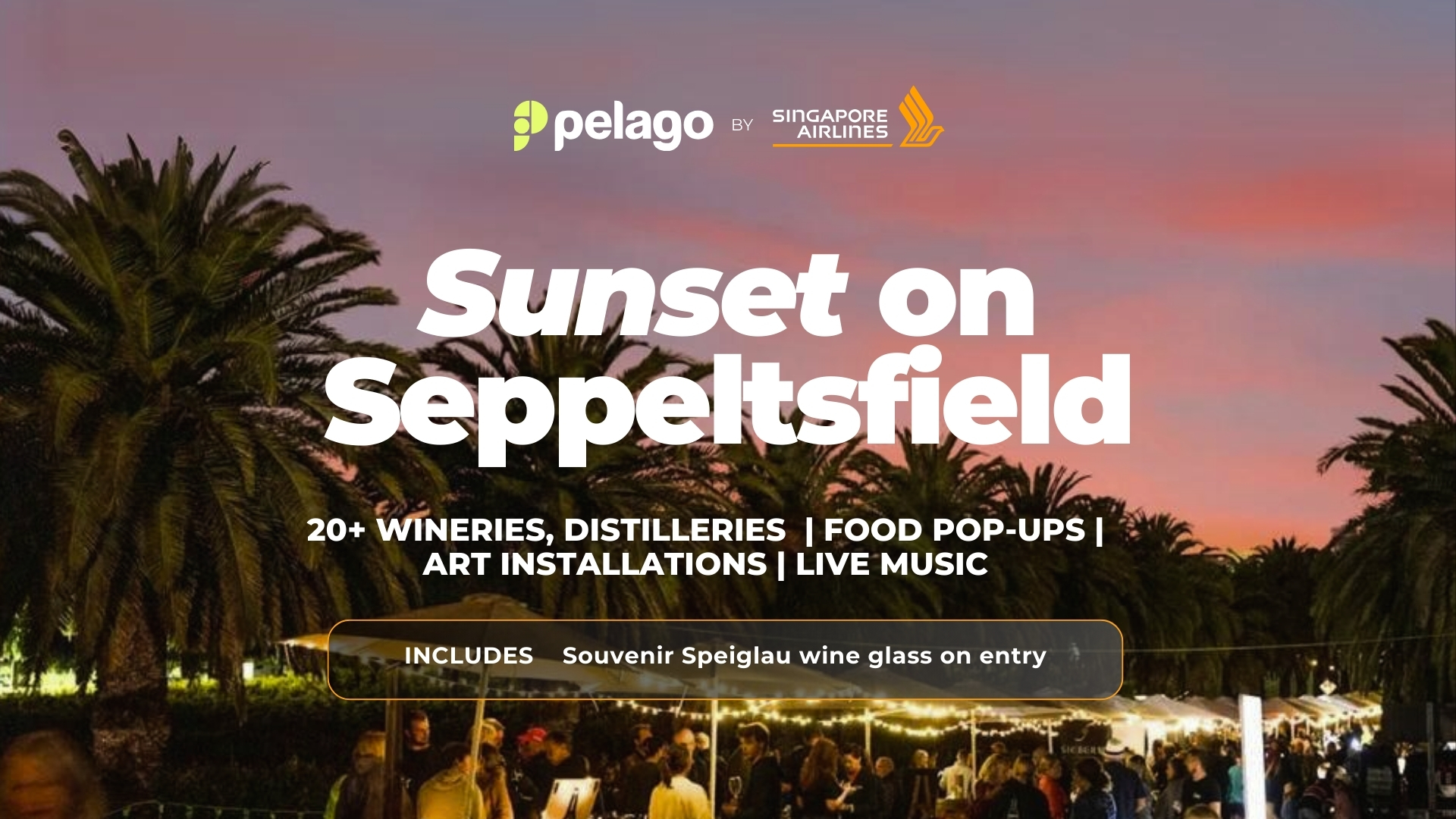 Experience the beauty of Seppeltsfield Road as the sun sets with over 20 wineries food pop-ups and live music. Savor the local flavors and engage in lively conversations!