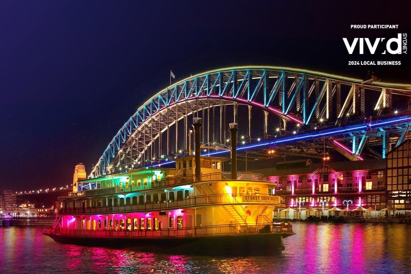 Sydney: Showboat Vivid Sydney Dinner Cruise + Cabaret Show - Photo 1 of 4