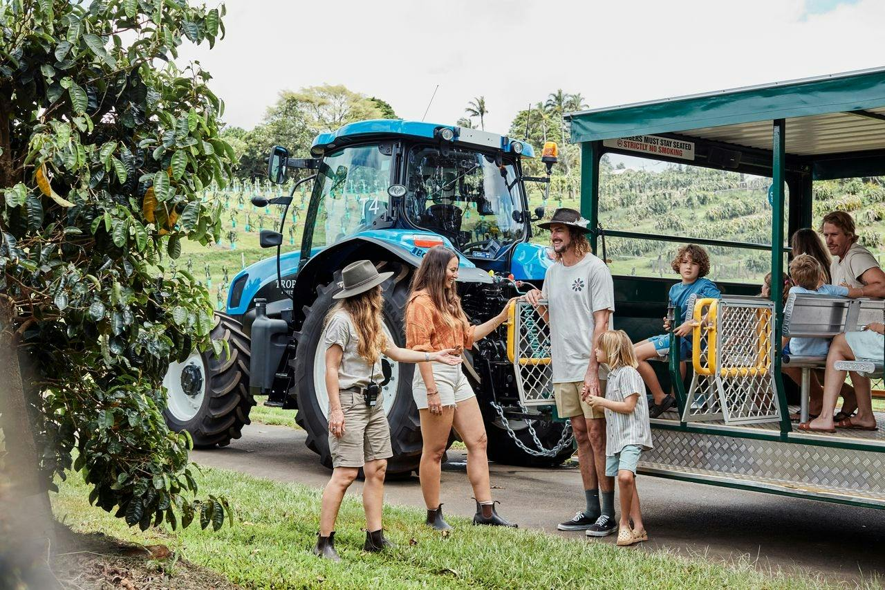 Tropical Fruit World: Guided Tractor Tour + Boat Cruise + Fruit Tastings - Photo 1 of 6