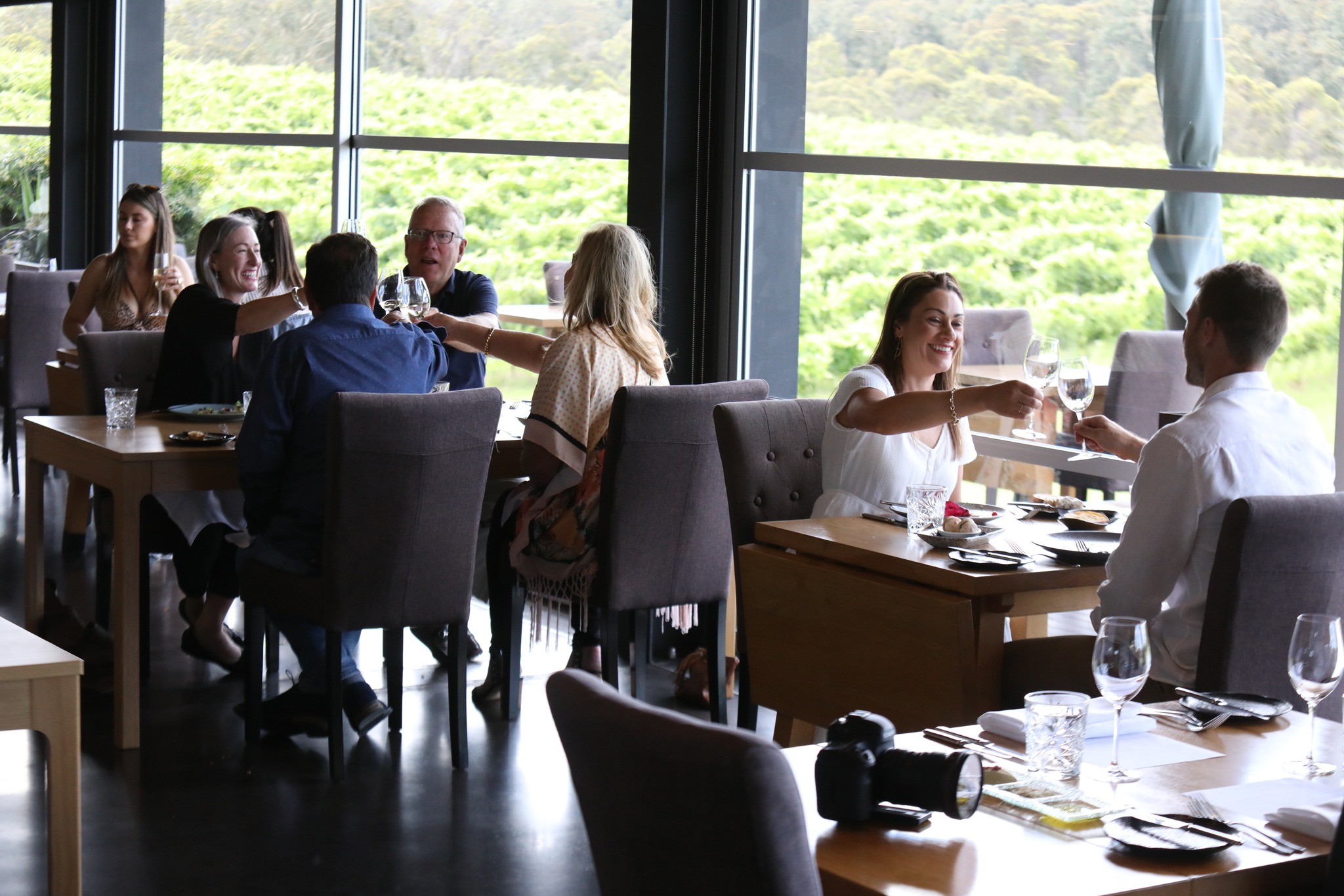 Enjoy a delightful culinary journey paired with exquisite wines all while taking in stunning vineyard views in the heart of Hunter Valley's acclaimed dining scene.