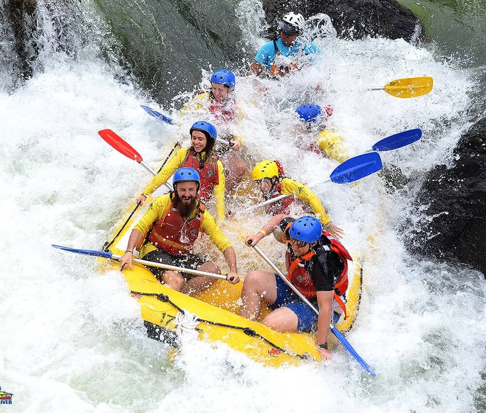 Navigate the wild Tully River surrounded by lush rainforest. Experience the exhilaration of grade 3 and 4 rapids while bonding with friends in an unforgettable adventure on the water.