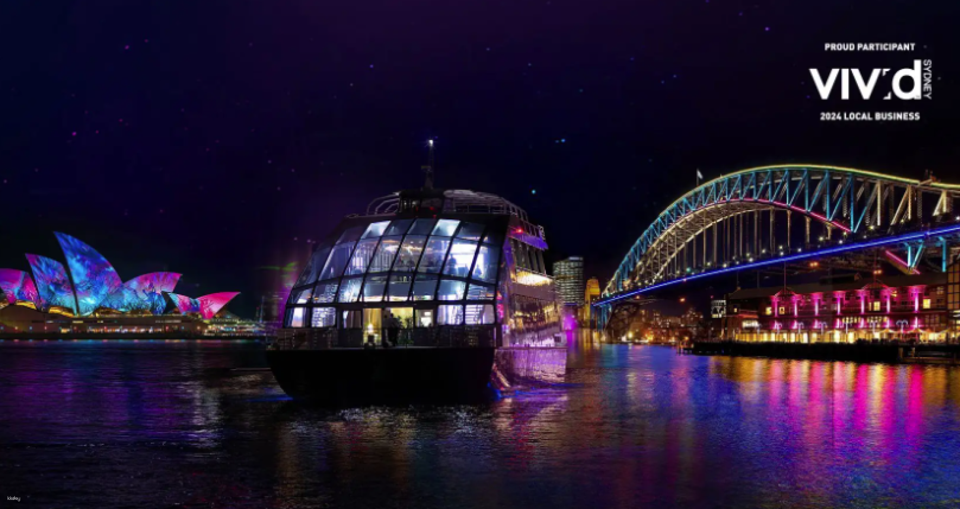 Vivid Sydney: Clearview Glass Boat Dinner Cruise | Australia - Photo 1 of 10