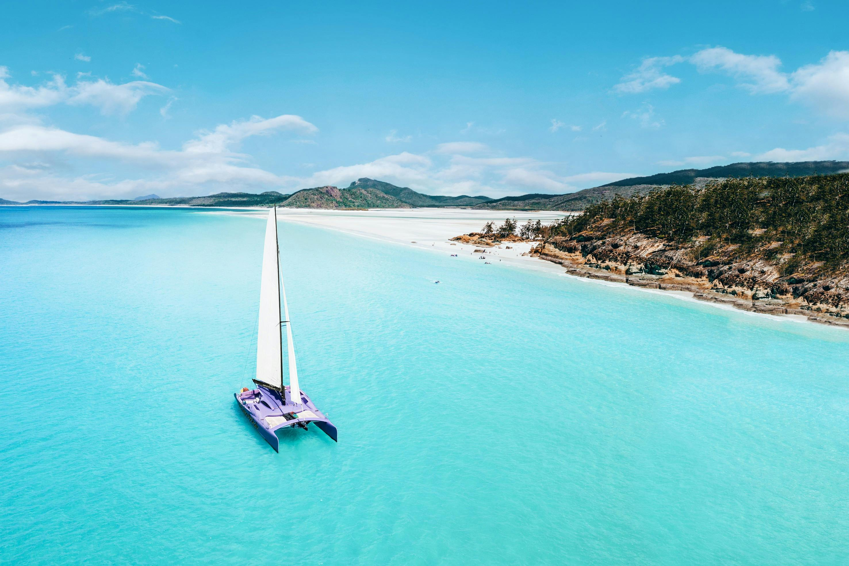 Whitsunday Islands: Catamaran Cruise from Airlie Beach + Snorkelling + Lunch - Photo 1 of 7