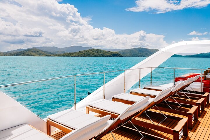Top Deck for the best views of Whitehaven Beach