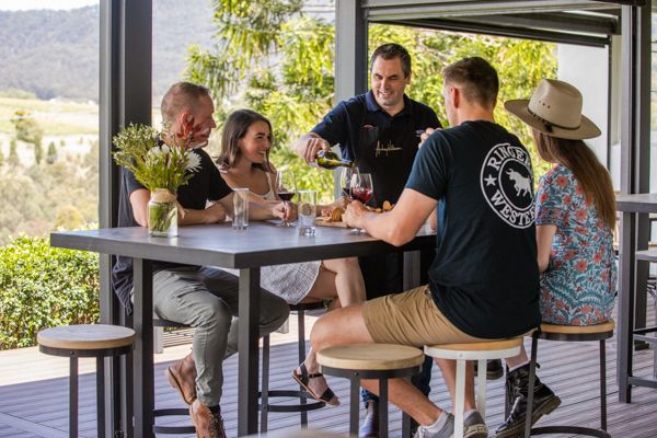 Delight in a premium wine tasting experience accompanied by local cheeses surrounded by stunning views of the Hunter Valley where relaxation meets the beauty of nature.