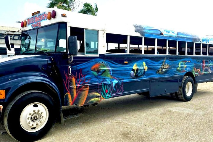 Colorful Beach Bus Sightseeing Tour of Aruba - Photo 1 of 14