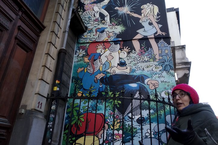 Discover the charm of Brussels through its iconic comic book murals showcasing beloved characters and stories. Explore unique art and hidden gems on a delightful walking tour.