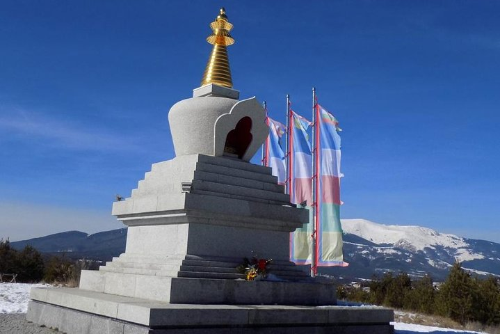 The Buddhist stuppa in the village of Plana 