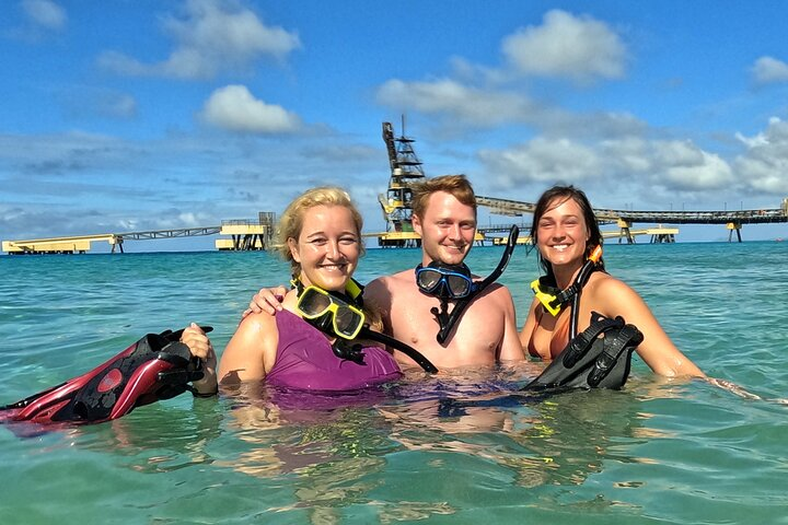 Happy Snorkeling Family
