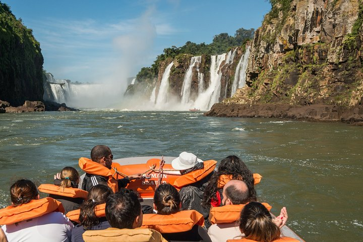 Brazilian Falls With Macuco Safari Boat - Photo 1 of 9
