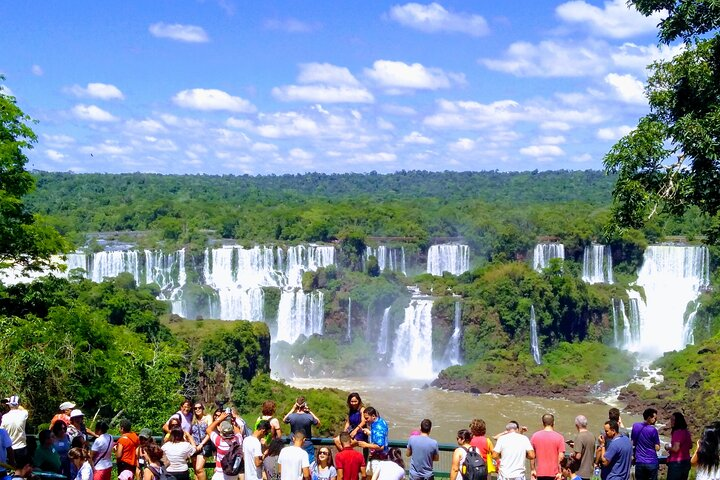 First lookout at the Iguassu Falls Brazil
