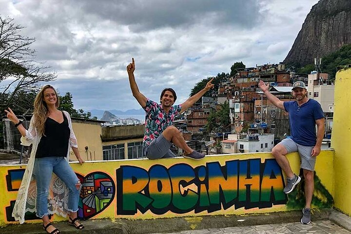 Favela Rocinha. Largest Favela in Latin America. Here with a couple from the U.S.