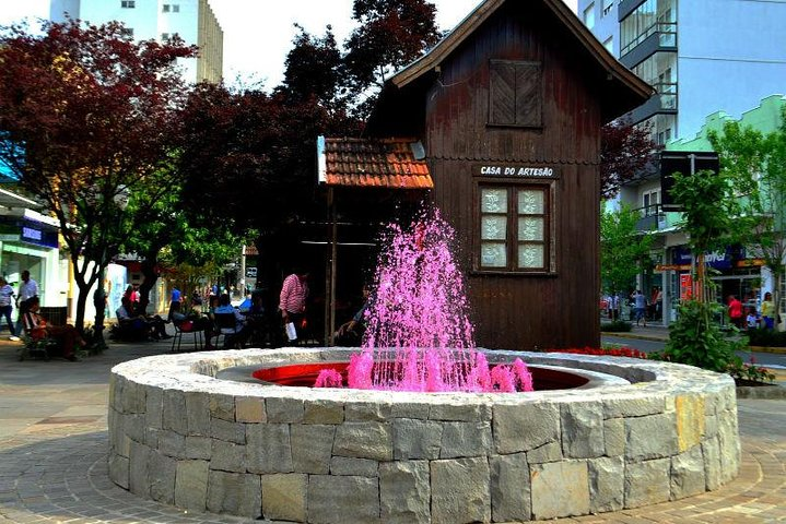 piped wine, famous tourist spot in the Serra Gaucha.