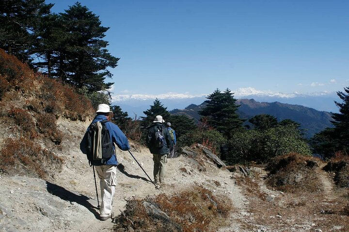 Hikers descending