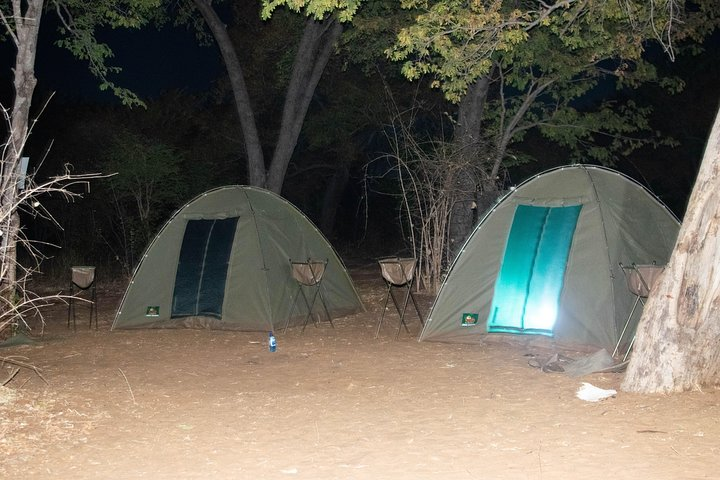 Camping in the wilderness,Savuti channel your home away from home,canvas tents with built in shower and toilet,no sharing