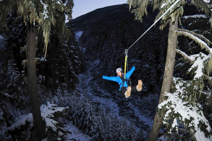 2 Hour Late Afternoon Winter Zipline Adventure - Photo 1 of 10